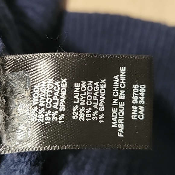 Rebecca Taylor Size Unknown Blue White Striped Turtleneck Sweater w/ Side Ties - Picture 14 of 14